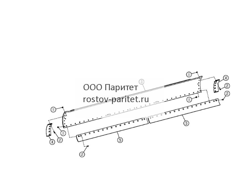 Отвал 16 футов X 27 дюймов X 1 дюйм (режущие кромки 34 дюйма X 8 дюймов) (крепежные детали 34 дюйма) - ST4259 543.jpg